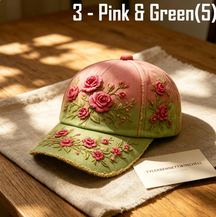 3D Print Breast Cancer Awareness Hat, Pink Ribbon Angel Wings Cap, Faith Cross Floral Hat - Image 4