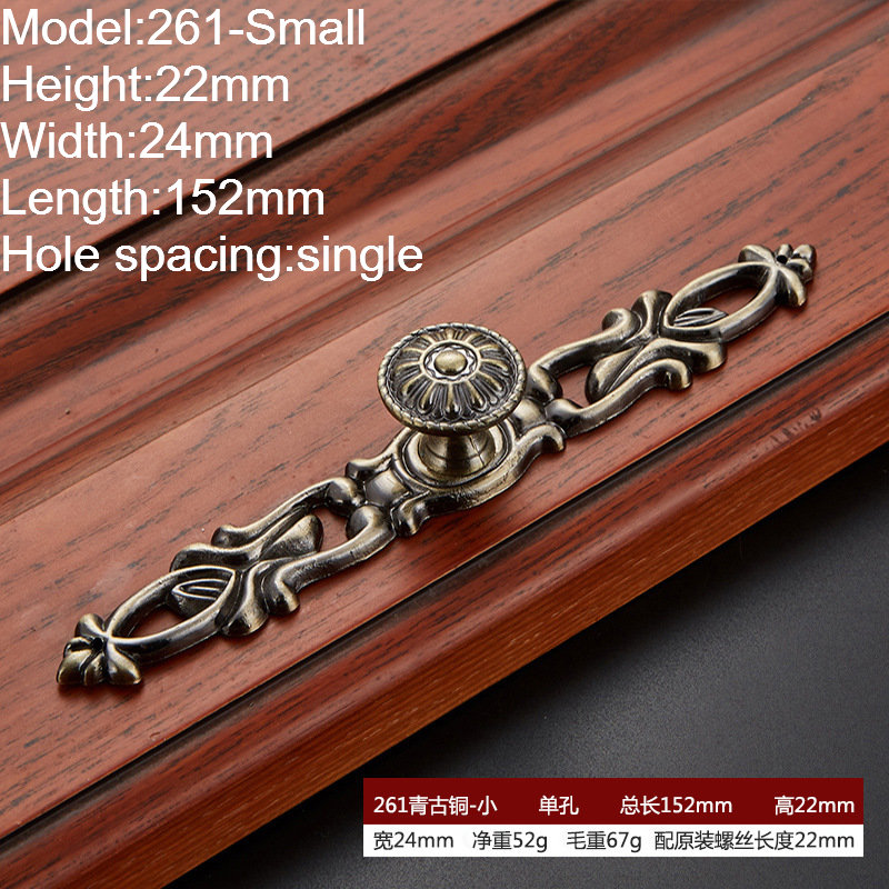 Antique Bronze Furniture Handles & Knobs Collection, Vintage Zinc Alloy Cabinet Pulls, European Retro Drawer Handles for Kitchen, Dresser, and Wardrobe (Multiple Styles) - Image 5