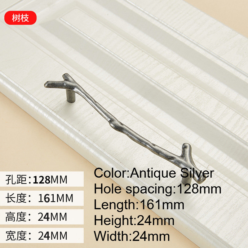 Modern Nature-Inspired Twig Cabinet Handles, Rustic Tree Branch Drawer Pulls, Premium Zinc Alloy Furniture Hardware for Wardrobes, Wine Cabinets and Dressers - Image 10