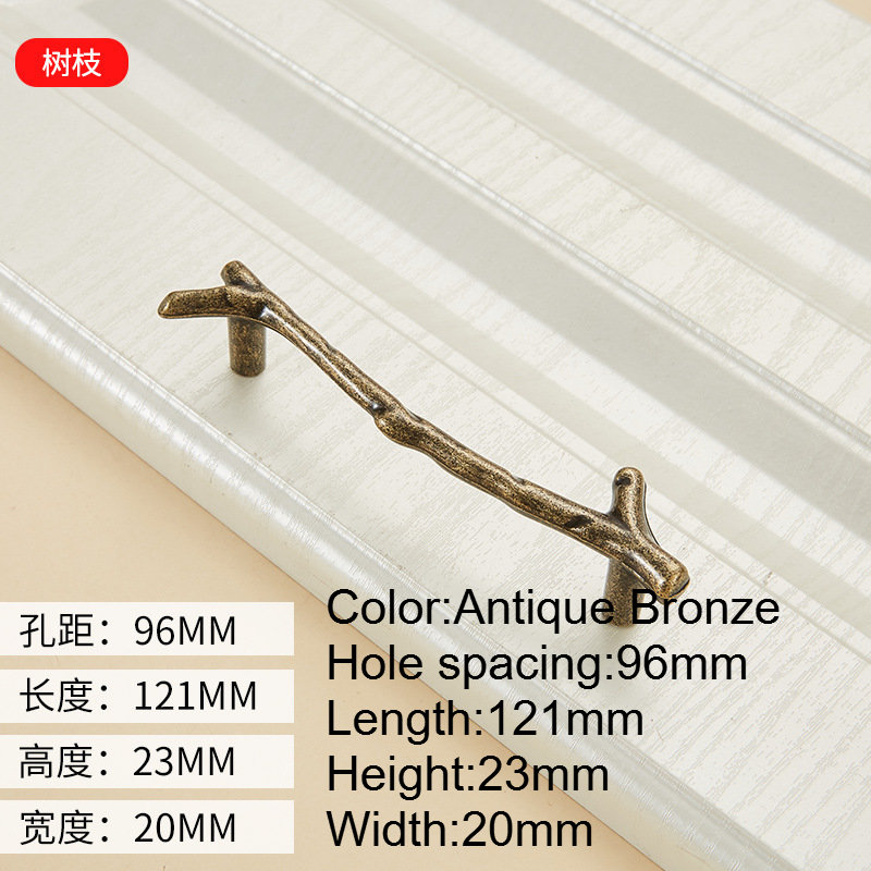Modern Nature-Inspired Twig Cabinet Handles, Rustic Tree Branch Drawer Pulls, Premium Zinc Alloy Furniture Hardware for Wardrobes, Wine Cabinets and Dressers - Image 4
