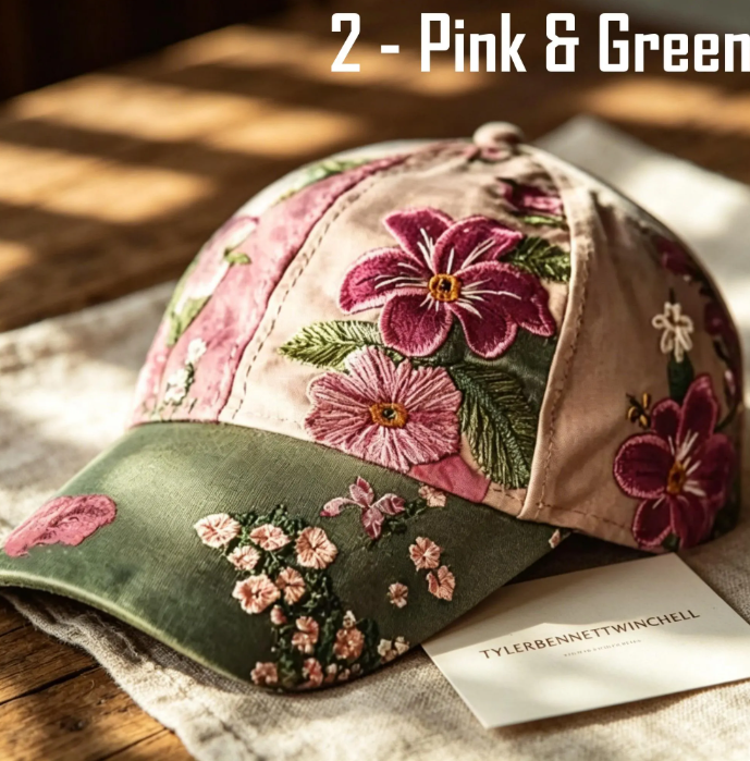 3D Print Breast Cancer Awareness Hat, Pink Ribbon Angel Wings Cap, Faith Cross Floral Hat - Image 3